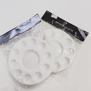 White Artist's Palette 20 Piece, Kids Painting, Paint Party, Paint Palette